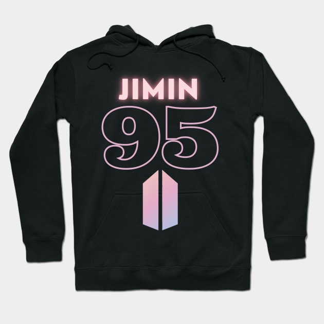 BTS Jimin 95: Logo Hoodie by TheMochiLife